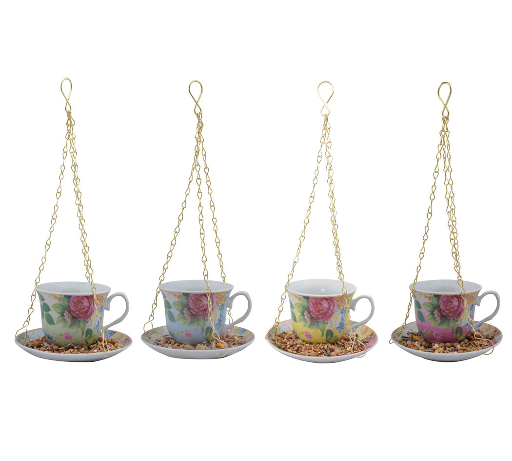 teacup bird feeder