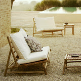 Tine k bamboo outdoor sofa and chairs