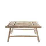 Square Tine K bamboo coffee table 