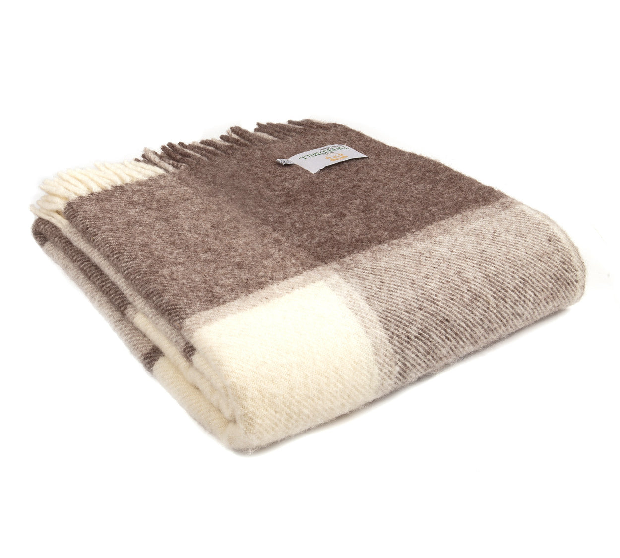 Tweedmill block check wool throw Jacob