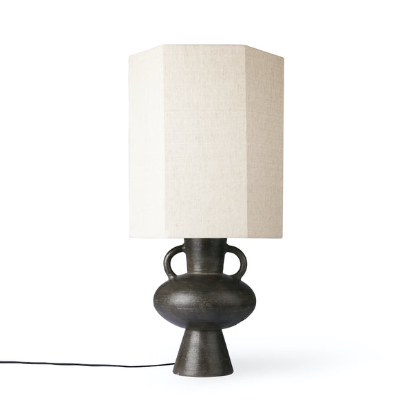 stoneware grey table lamp by HKliving