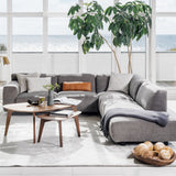Vest modular sofa in grey fabric 