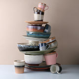 1970's style ceramic bowls in several colours