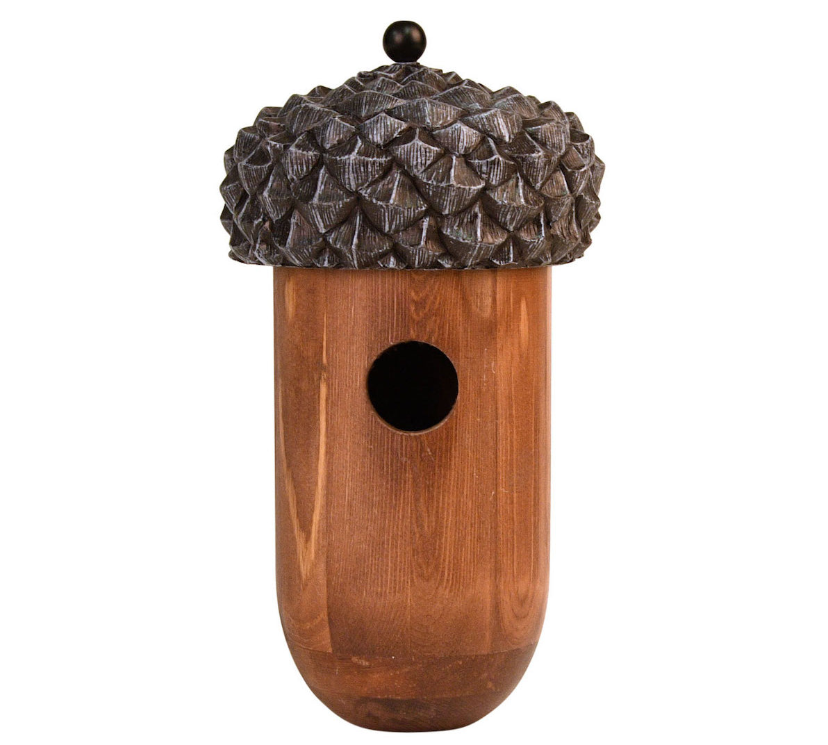 acorn shaped bird house 