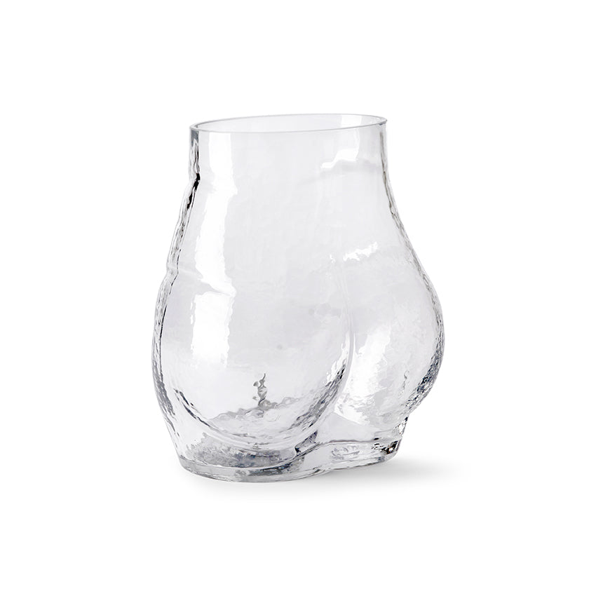 glass bum vase by HK Living