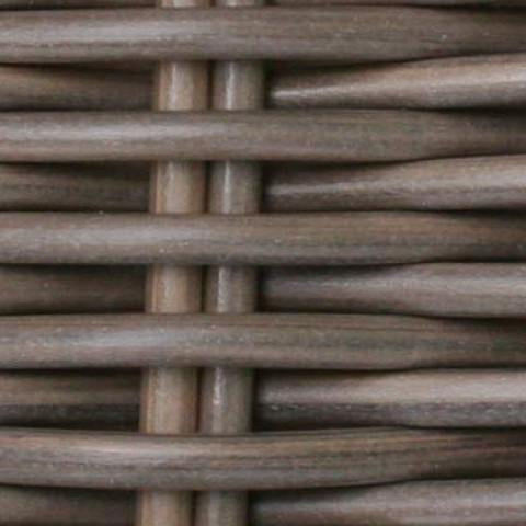 detail of all weather rattan sun lounger