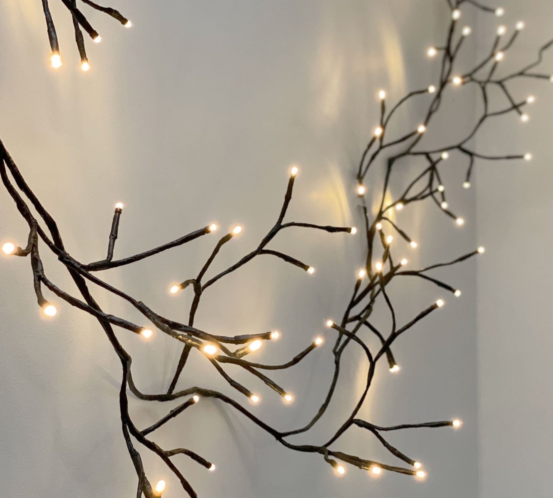 solar or battery operated Ivy fairy lights 