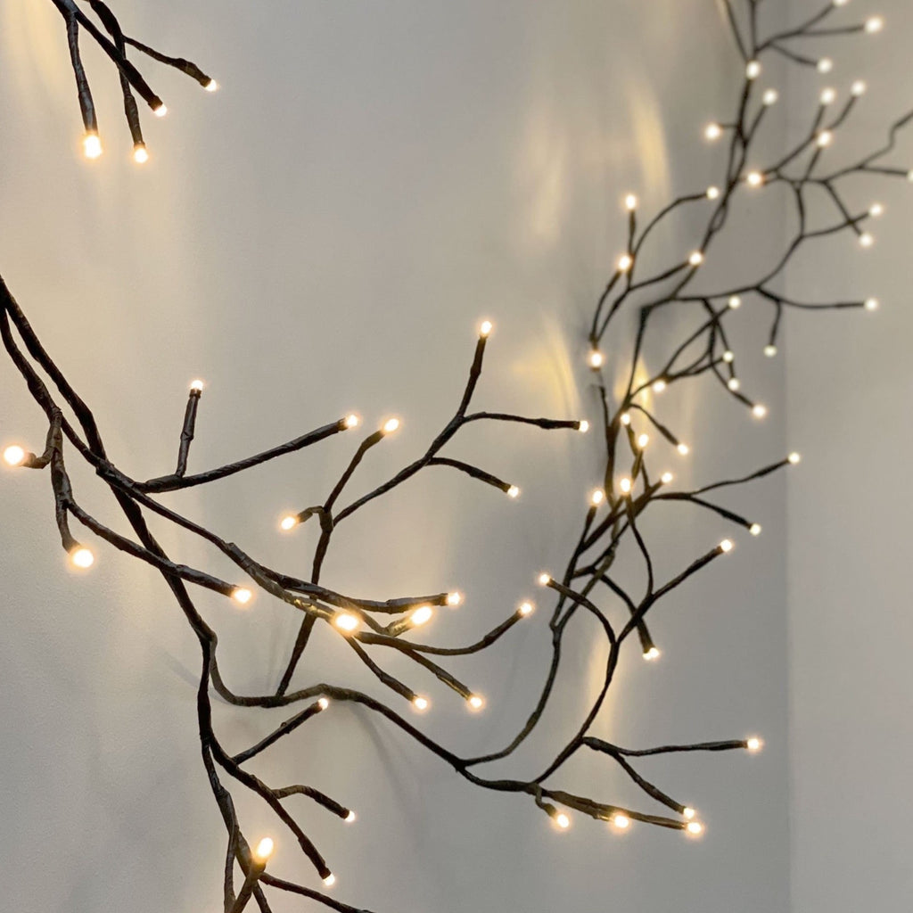 solar or battery operated Ivy fairy lights 