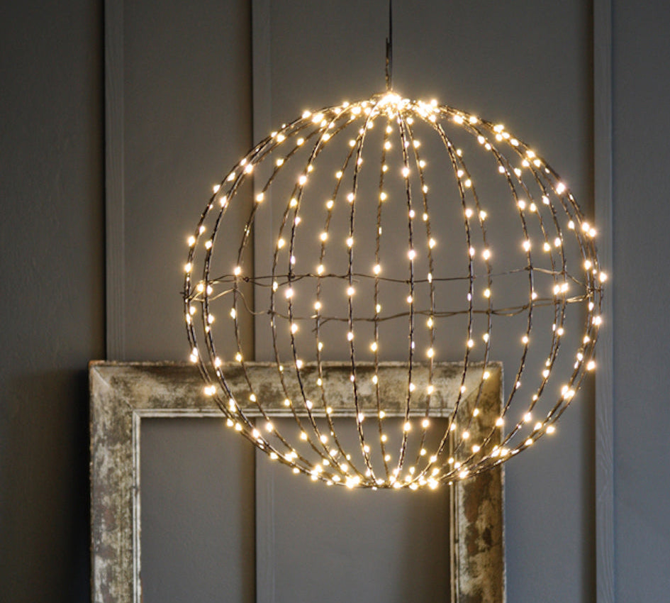 illuminated led sphere light