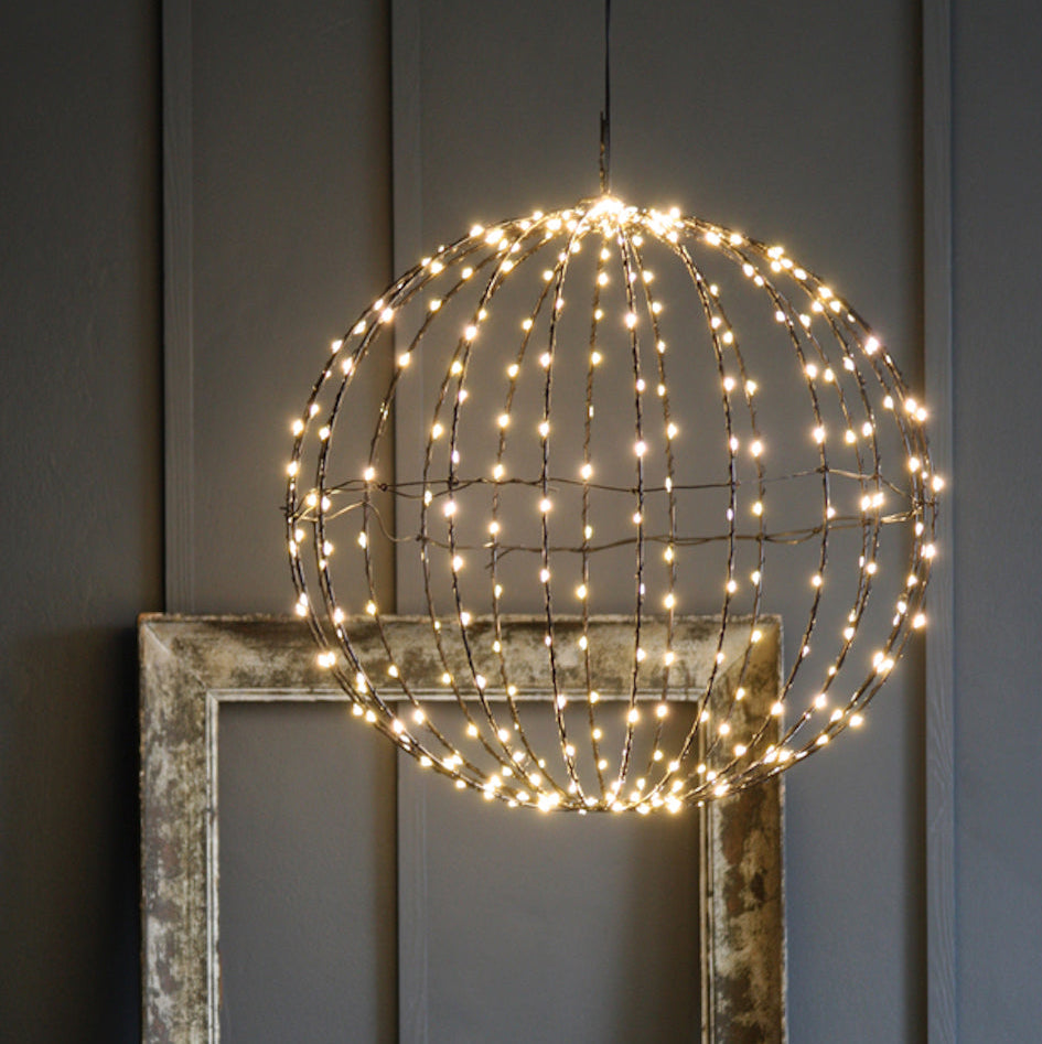 illuminated led sphere light