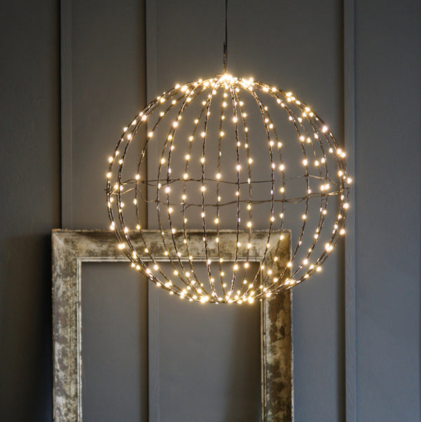 Indoor or Outdoor Hanging Sphere Light