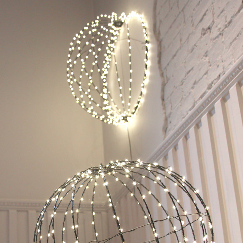 Indoor or Outdoor Hanging LED Sphere Light in Copper