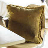 bronze velvet cushion