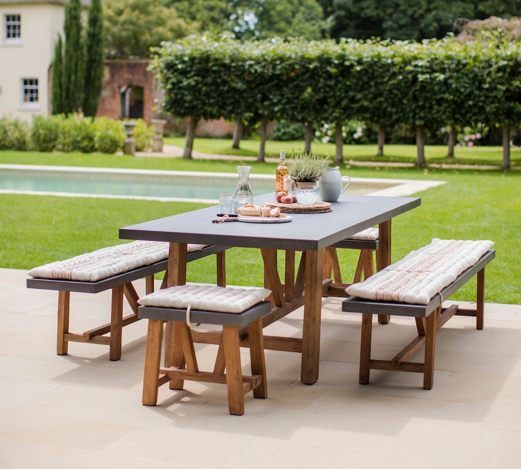 Chilson dining table and bench set 