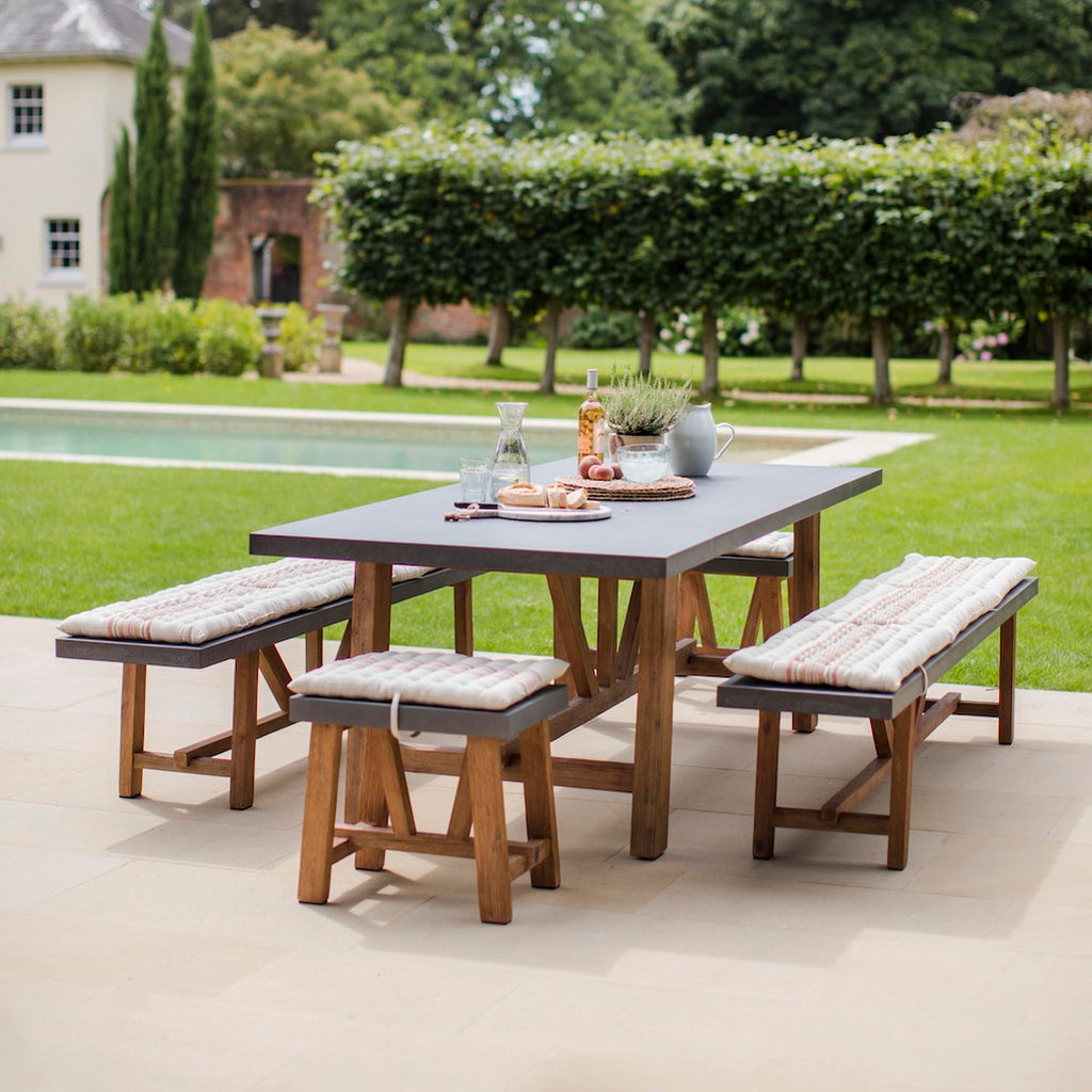 Chilson dining table and bench set 