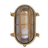 outdoor bulk head light in brass by Garden Trading
