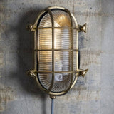 brass bulk head outdoor wall light 