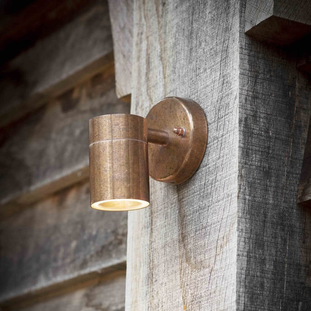 copper down light by Garden Trading