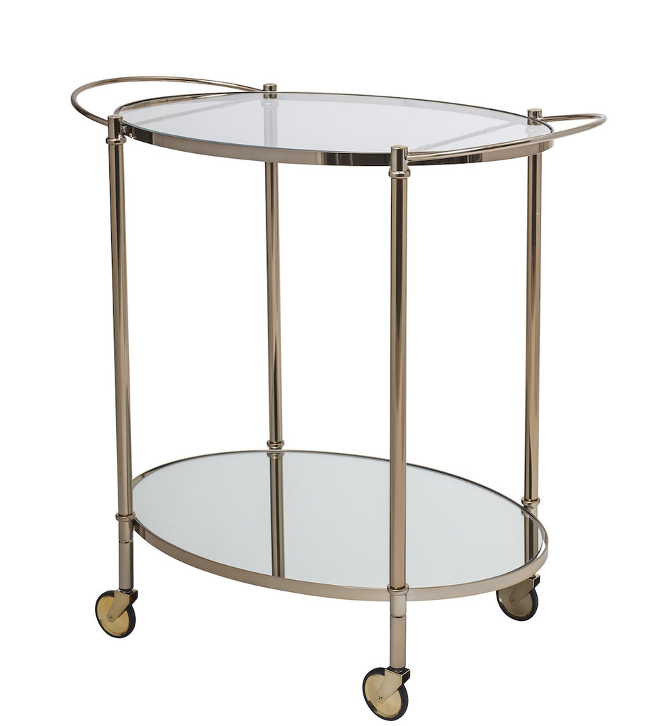 gold serving trolley