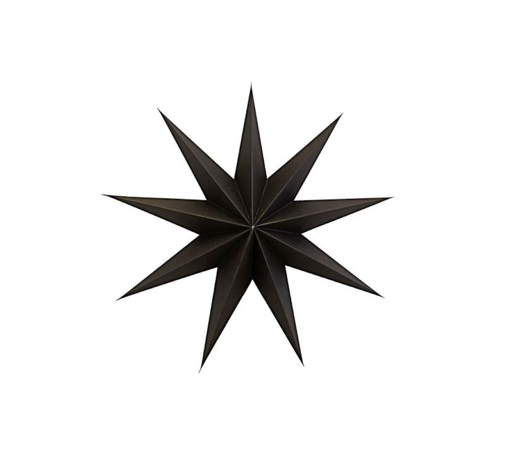 black paper star