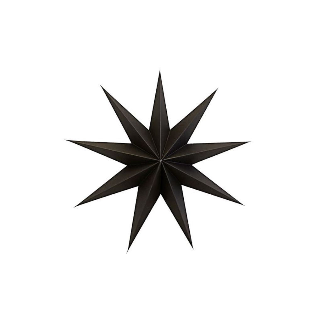 black paper star