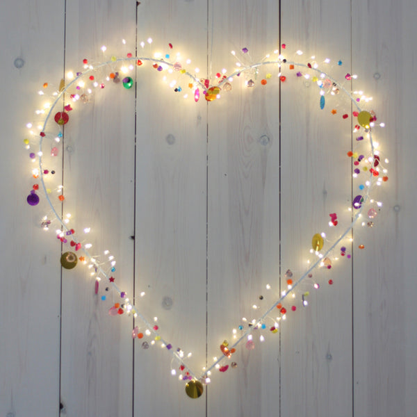Folklore heart shaped light 