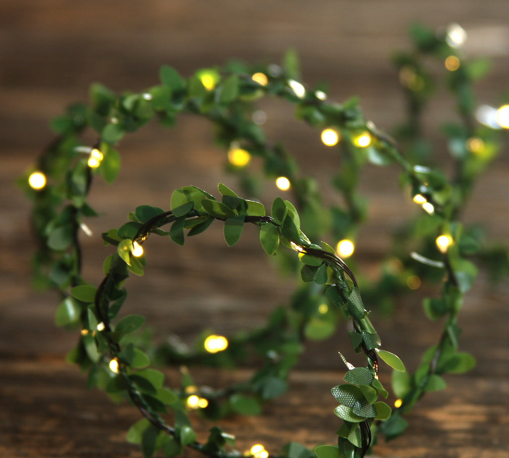 green leaf fairy lights 