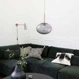 grey glass pendant light Opal