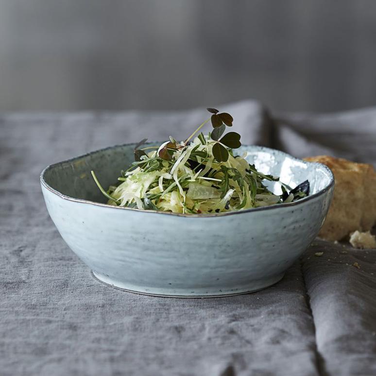 Rustic stoneware bowl grey