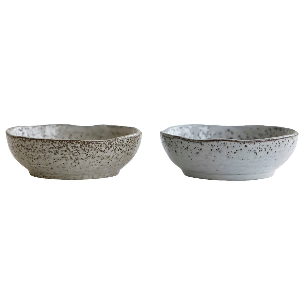small blue/grey speckled bowls