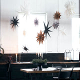 hanging paper stars