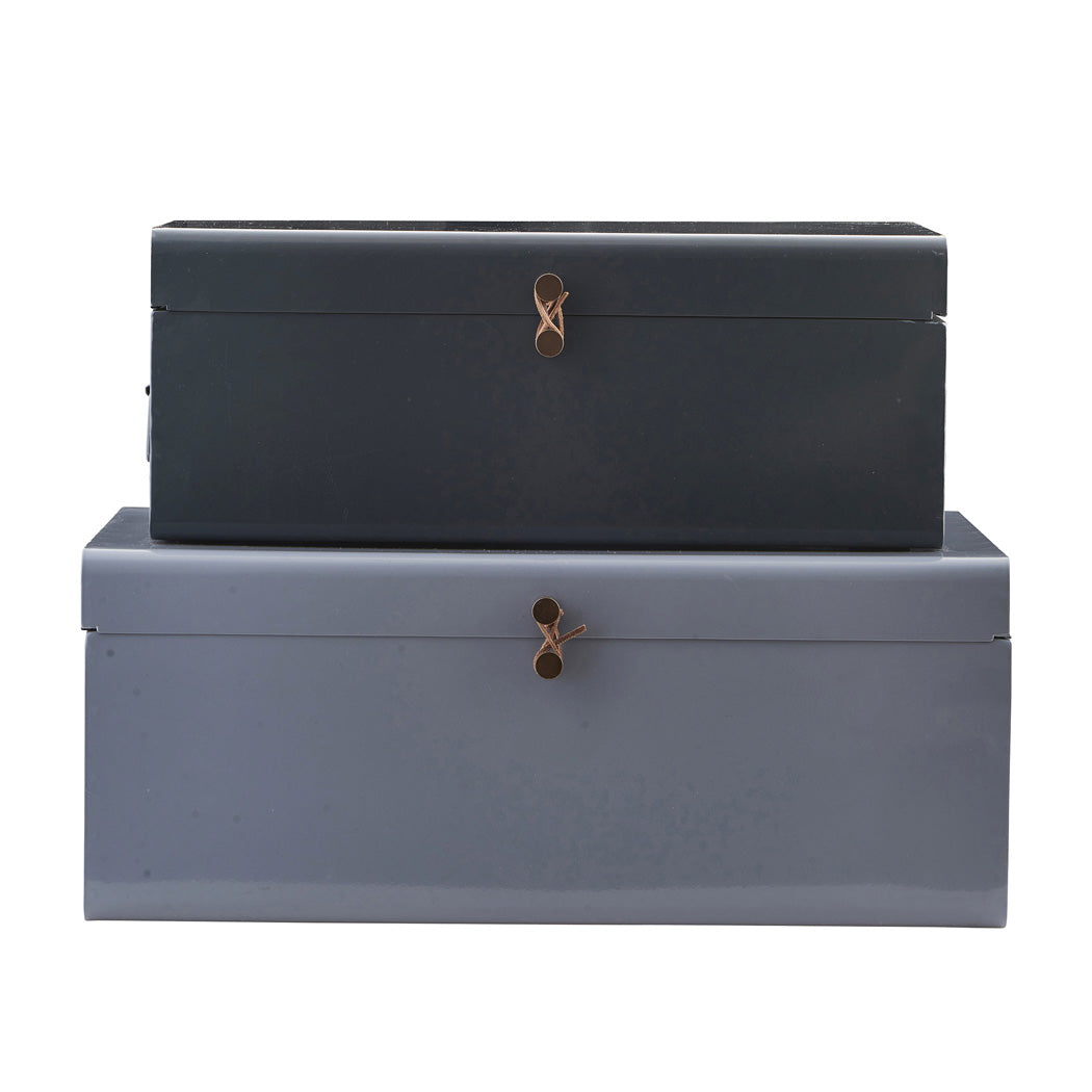 House Doctor metal storage trunk
