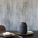 black vase Groove by House Doctor