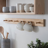 oak peg hook rail