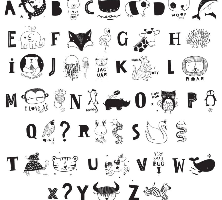 Kids pack Lightbox letter set