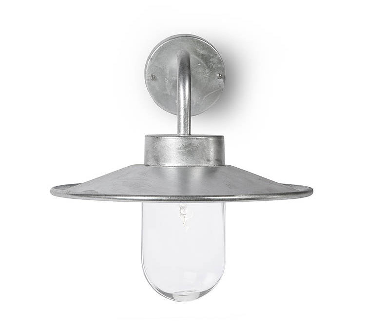 galvanised outdoor light by Garden Trading 