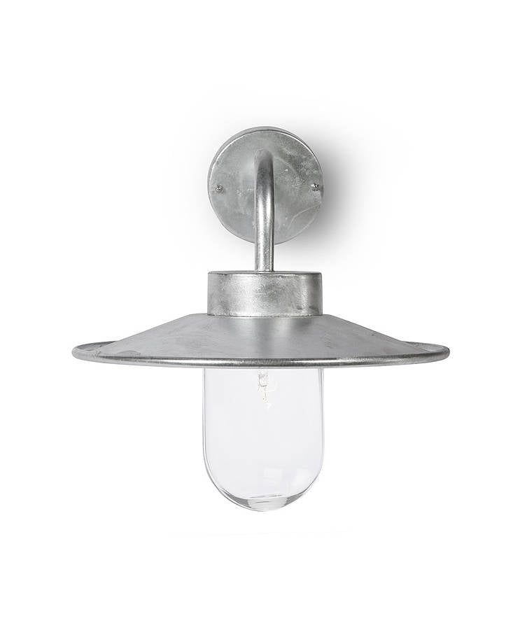 galvanised outdoor light by Garden Trading 