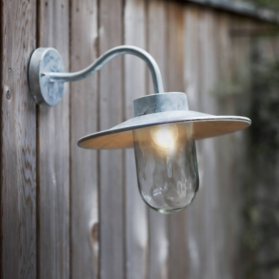 outdoor swan neck light 