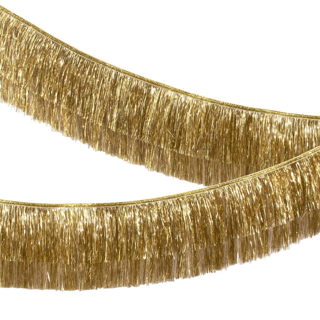 Gold tinsel garland by Meri Meri