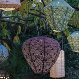 hanging balloon shaped solar lantner