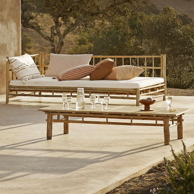 rectangular bamboo coffee table by Tine K 