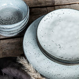 grey dinner plate Rustic