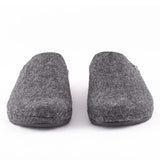 mens grey mule slippers
