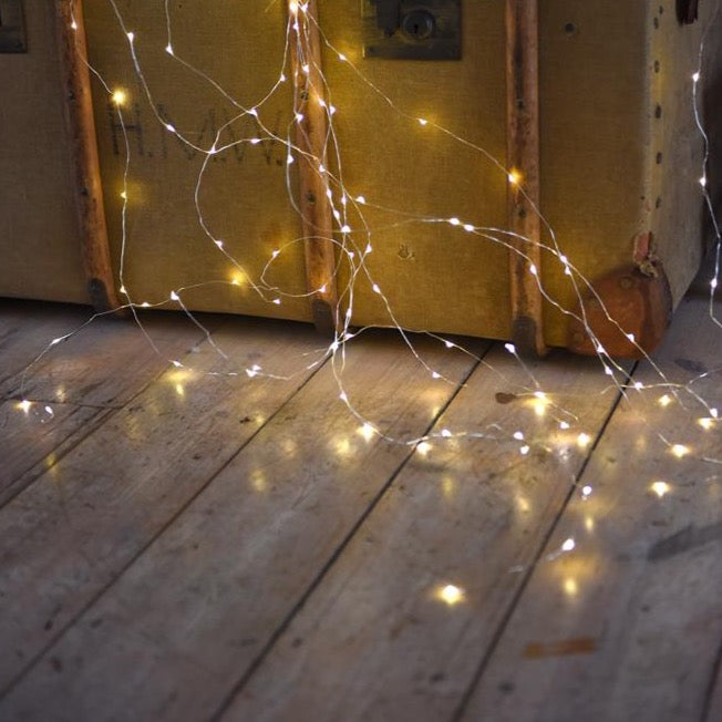 silver wire fairy lights