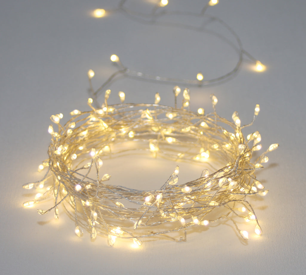 silver cluster lights