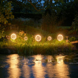outdoor solar sphere lights 