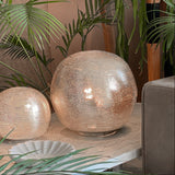 silver ball Moroccan style table light