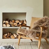 taupe sheepskin rug 