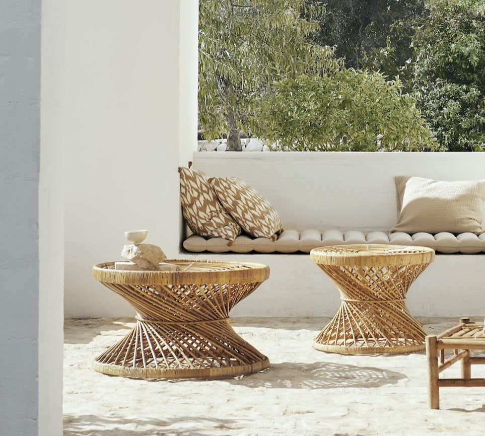 Tine k round rattan coffee table 