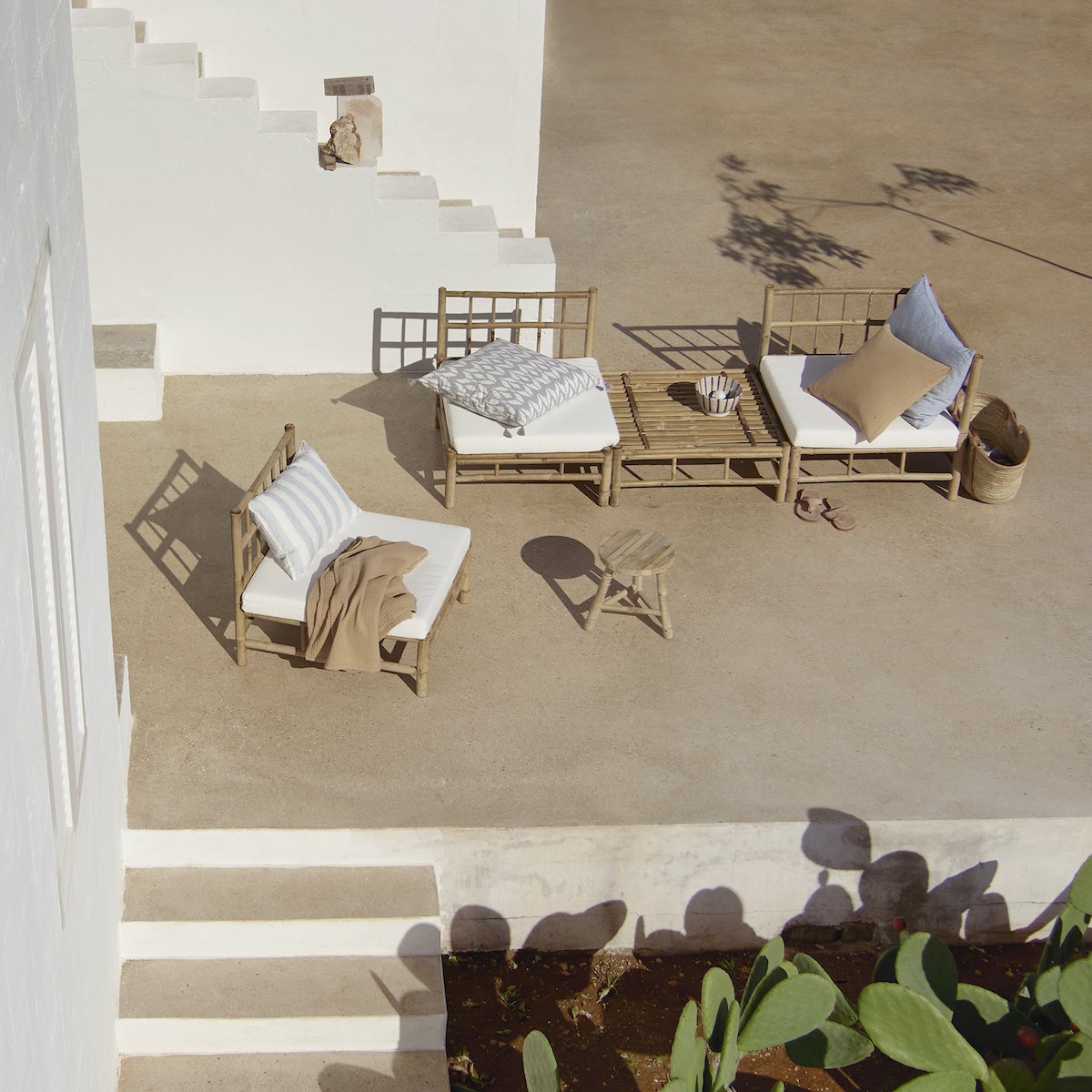 Bamboo coffee table by Tine K 